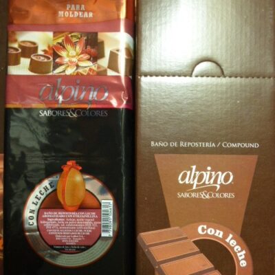 BAÑO MOLDEO ALPINO TABLETA 6X500G CON LECHE