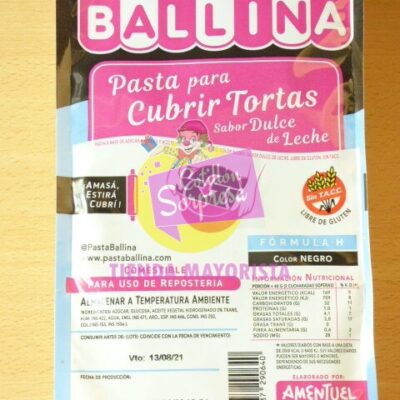 PASTA BALLINA COLOR NEGRO X 500G