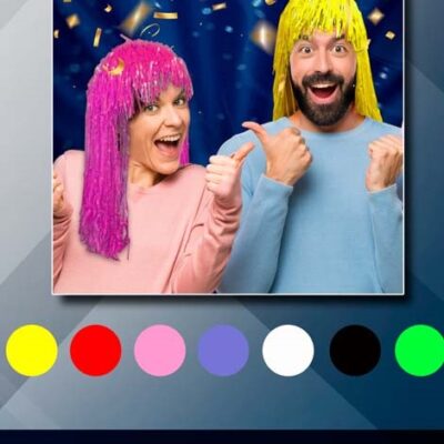 PELUCA PLASTICA AMARILLA