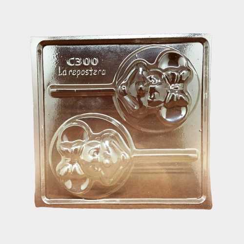 PLACA CHUPETIN CARA MINNIE2 X1