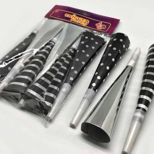 CORNETA METAL X6 NEGRO/PLATA