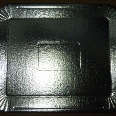 BANDEJA METALIZADA N 9 23X28 PLATA