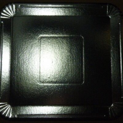 BANDEJA METALIZADA N 10 28X30 PLATA