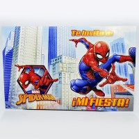 INVITACION LIBRITO X 10 HOMBRE ARAÑA / SPIDER