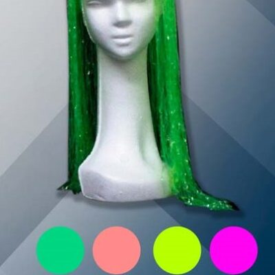 PELUCA PLASTICA FLUO NARANJA