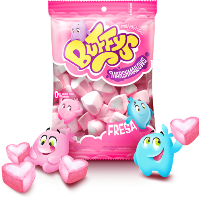 MALVAVISCO BUFFYS X 200G CORAZON FRESA