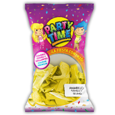 GLOBO PARTY TIME ST. N9 AMARILLO X 50U