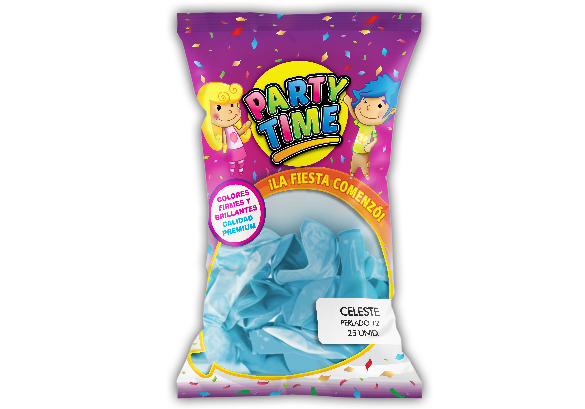 GLOBO PARTY TIME 12P PERL X25 CEL.