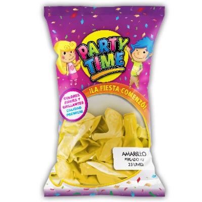GLOBO PARTY TIME 12P PERL X25 AMAR.
