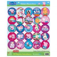 STICKERS AUTOADHESIVOS X24 PEPPA PIG