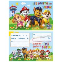 INVITACION LIBRITO X 10 PAW PATROL