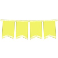 BANDERIN X1 AMARILLO PASTEL