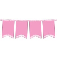 BANDERIN X1 ROSA PASTEL