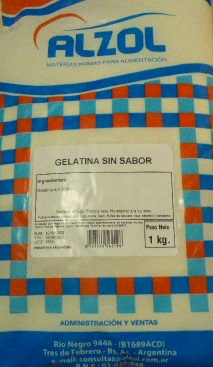 GELATINA SIN SABOR X 1KG
