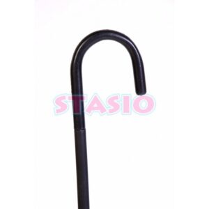 BASTON CURVO NEGRO X 1