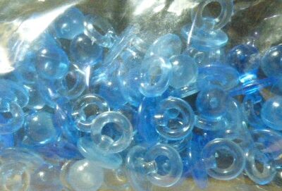 CHUPETE MINI REDONDO CRISTAL CELESTE X 36