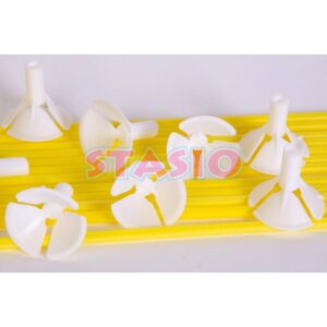 PALITO PARA GLOBO X 25 AMARILLO/BLANCO