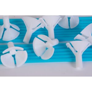 PALITO PARA GLOBO X 25 CELESTE/BLANCO