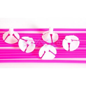 PALITO PARA GLOBO X 25 FUCSIA/BLANCO