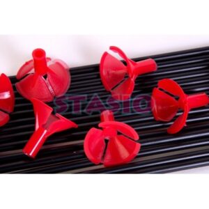 PALITO PARA GLOBO X 25 NEGRO/ROJO