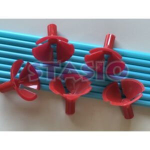 PALITO PARA GLOBO X 25 TURQUESA/ROJO