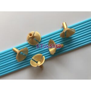 PALITO PARA GLOBO X 25 TURQUESA/ORO