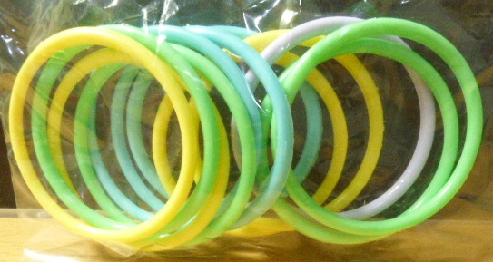 PULSERA GRUESA X 12 PASTEL