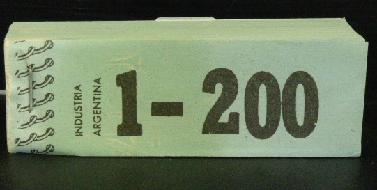 TALONARIO NUMERO 1 AL 200