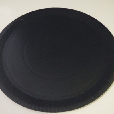 PLATO METALIZADO N 3 25CM NEGRO