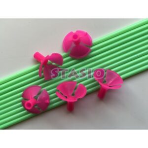 PALITO PARA GLOBO X 25 VERDE/FUCSIA