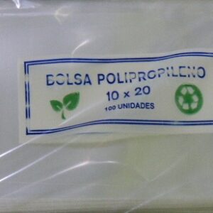 BOLSA POLIPROPILENO 10 X 20 X 100U