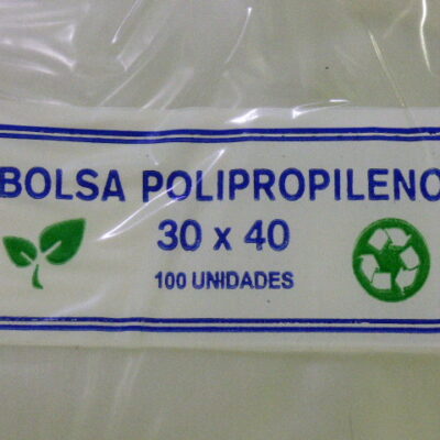 BOLSA POLIPROPILENO 30 X 40 X 100U