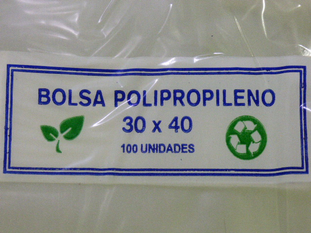 BOLSA POLIPROPILENO 30 X 40 X 100U