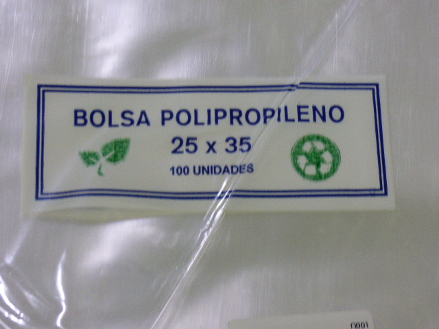 BOLSA POLIPROPILENO 25 X 35 X 100U