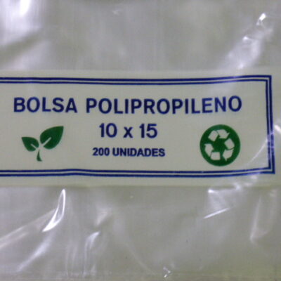 BOLSA POLIPROPILENO 10 X 15 X 200U