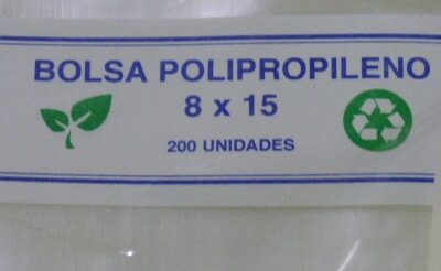 BOLSA POLIPROPILENO 08 X 15 X 200U