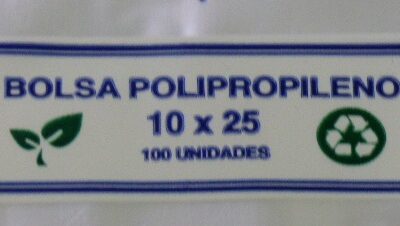BOLSA POLIPROPILENO 10 X 25 X 100U