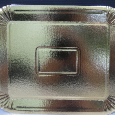 BANDEJA METALIZADA N 9 23X28 ORO