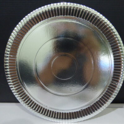 PLATO METALIZADO N 4 31CM PLATA