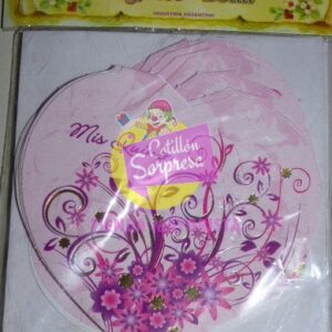 INV. 15 AÑOS FLOR ROSA Y VIOL X10