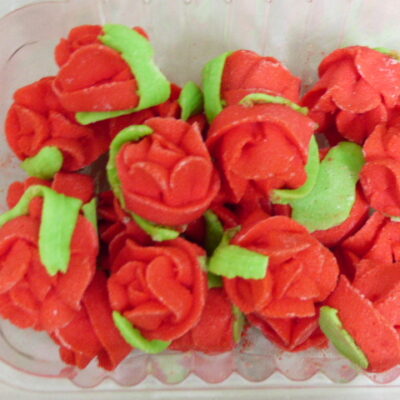 FLORES DE AZUCAR ROSAS X20