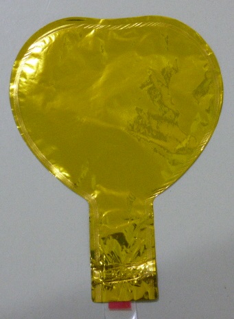 GLOBO FOIL 5P CORAZON ORO