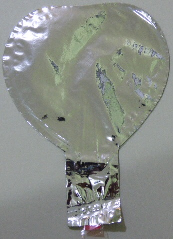 GLOBO FOIL 5P CORAZON PLATA