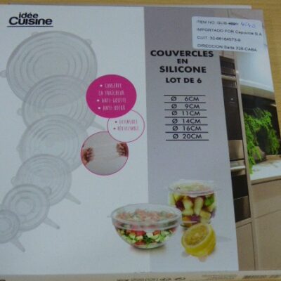 TAPAS ADAPTABLES DE SILICONA X 6