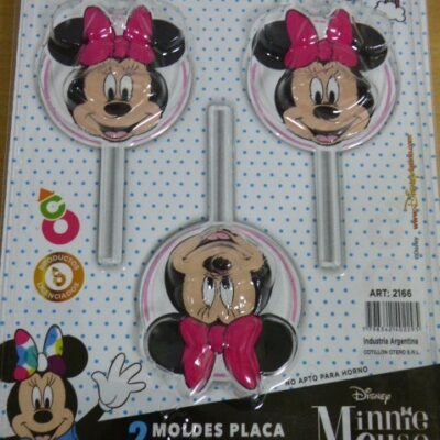 PLACA CHUPETIN OFERTA CARA MINNIE X 2