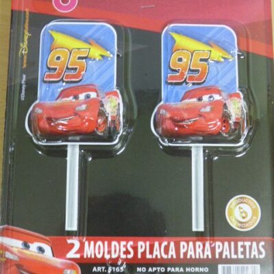 PLACA CHUPETIN OFERTA CARS FRENTE X 2