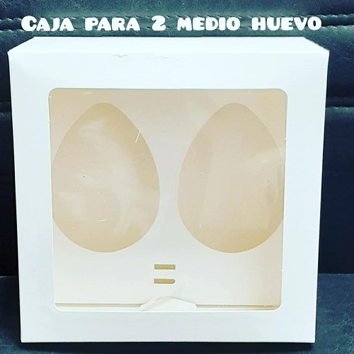 CAJA MEDIO HUEVO N12 X 1 BLANCA