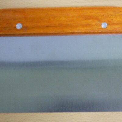 RASQUETA ACERO MANGO MADERA 15X11CM