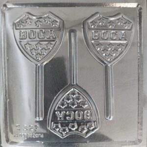 PLACA CHUPETIN ESCUDO BOCA X 1