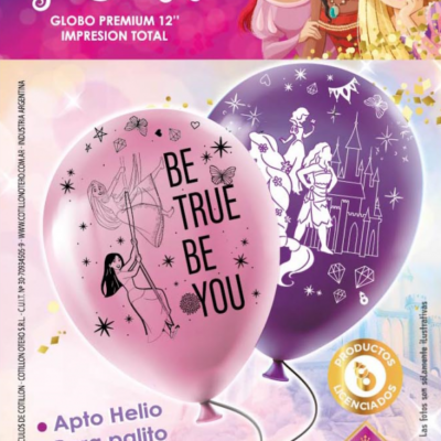 GLOBO PREMIUN 12P X6 PRINCESAS